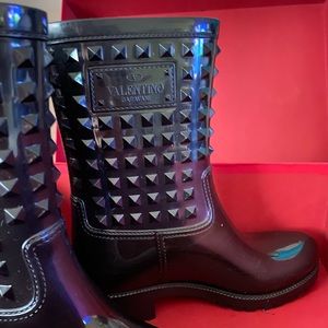 Valantino Garavani rockstud rain boots